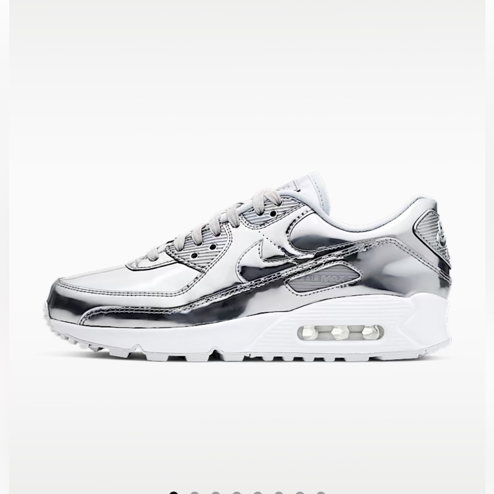 Nike Metallic Silver Air Max 90 Sneakers